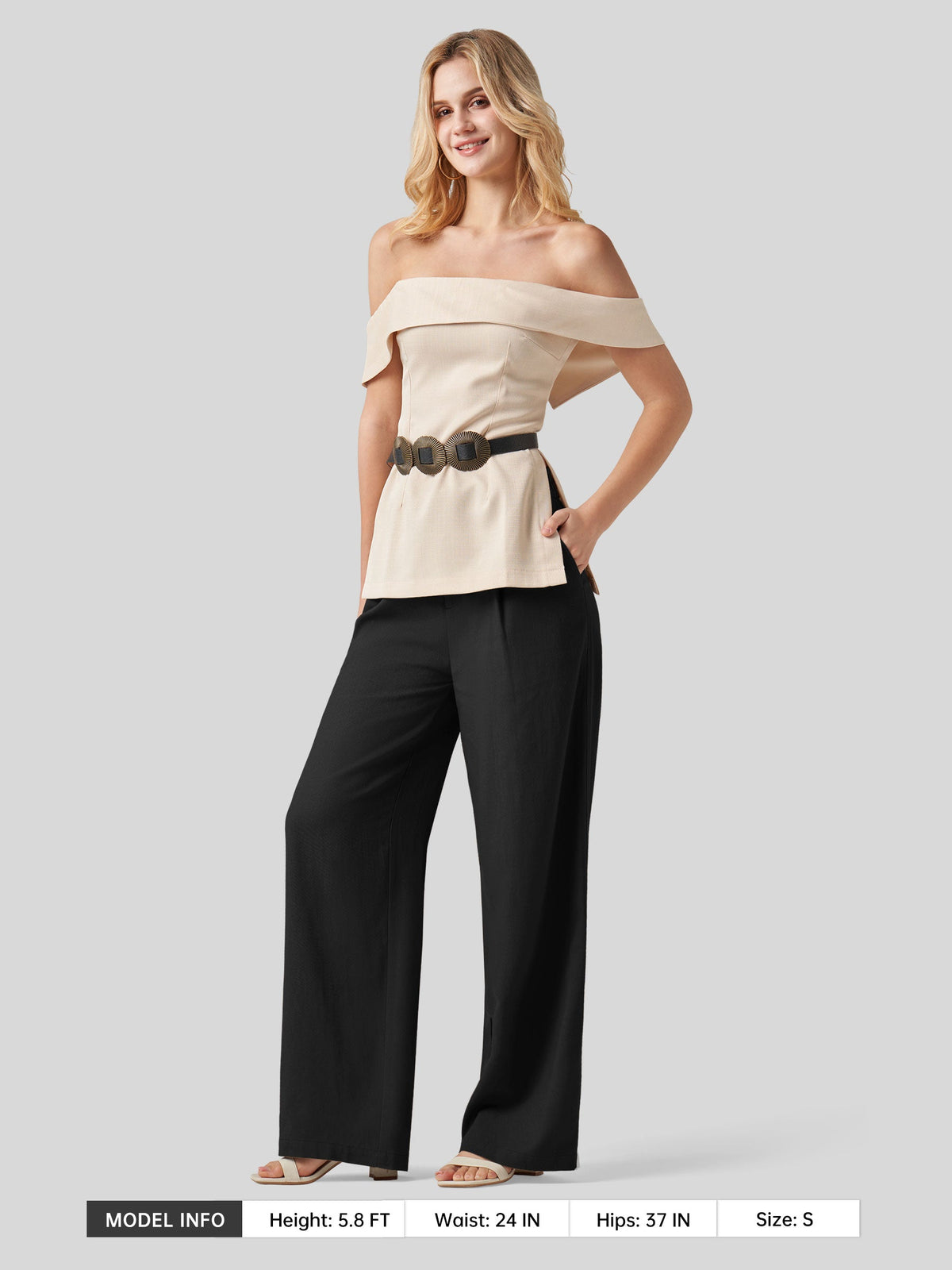 Lavisa - Women's Linen Wide Leg Pants - Flat Front & Comfortable