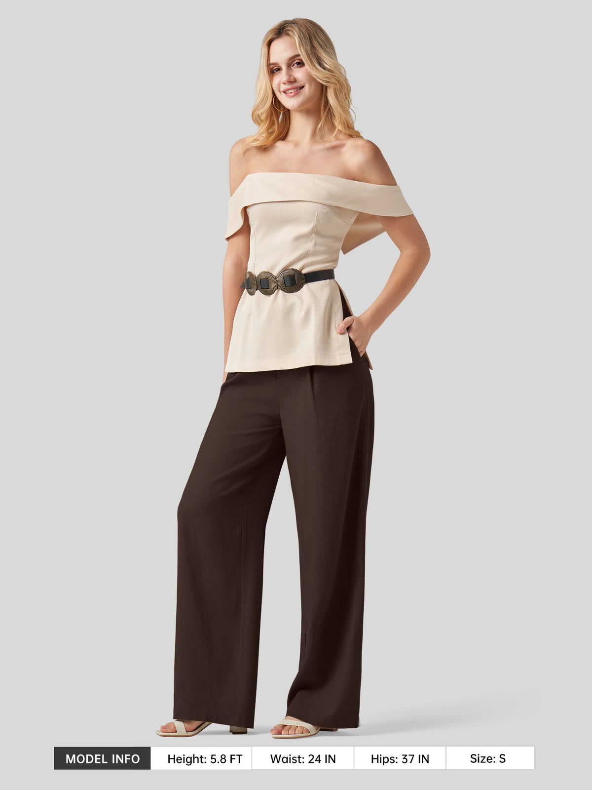 Lavisa - Women's Linen Wide Leg Pants - Flat Front & Comfortable