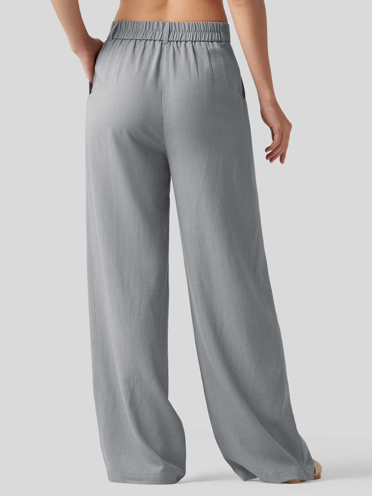Lavisa - Women's Linen Wide Leg Pants - Flat Front & Comfortable