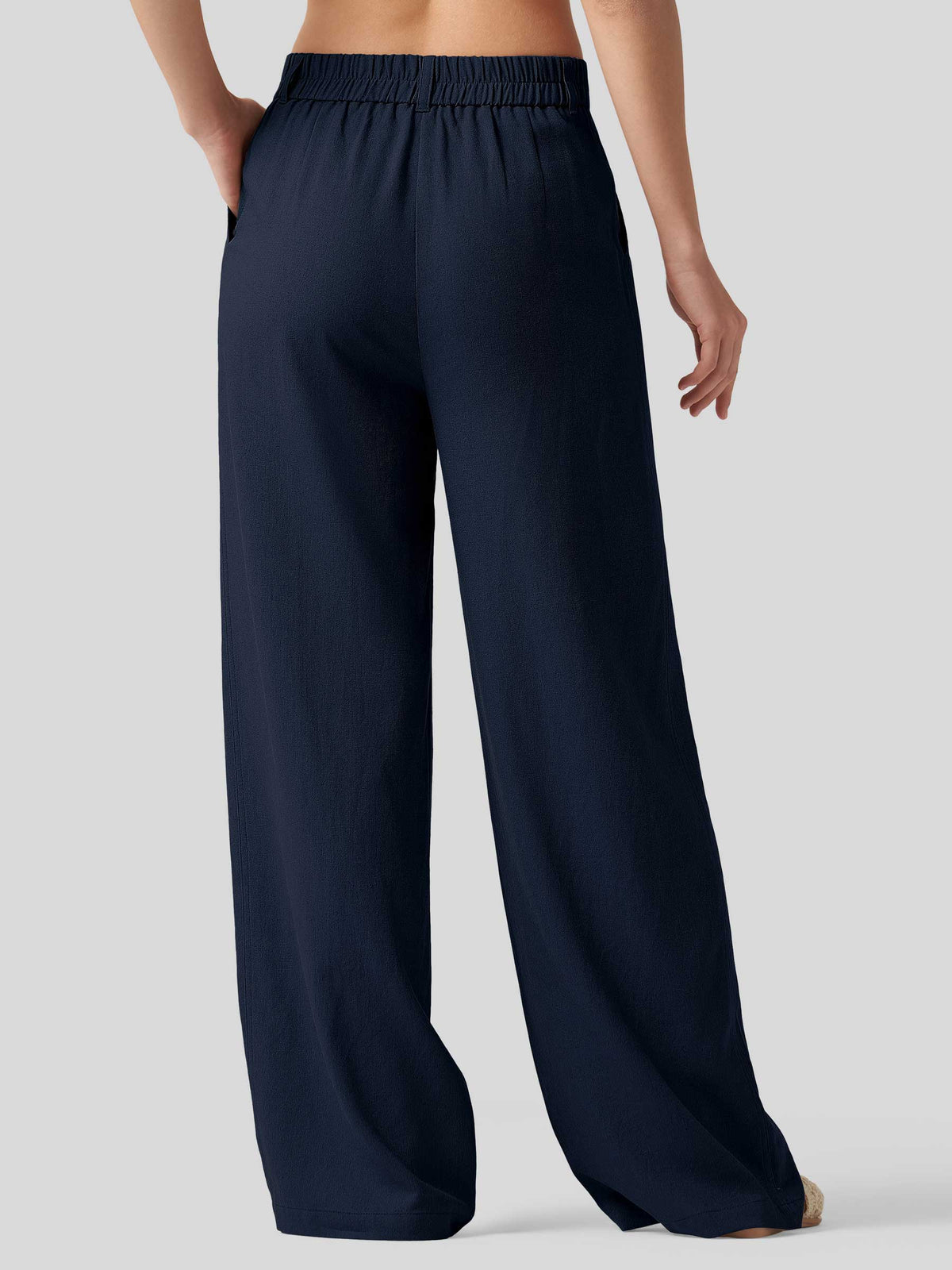 Lavisa - Women's Linen Wide Leg Pants - Flat Front & Comfortable