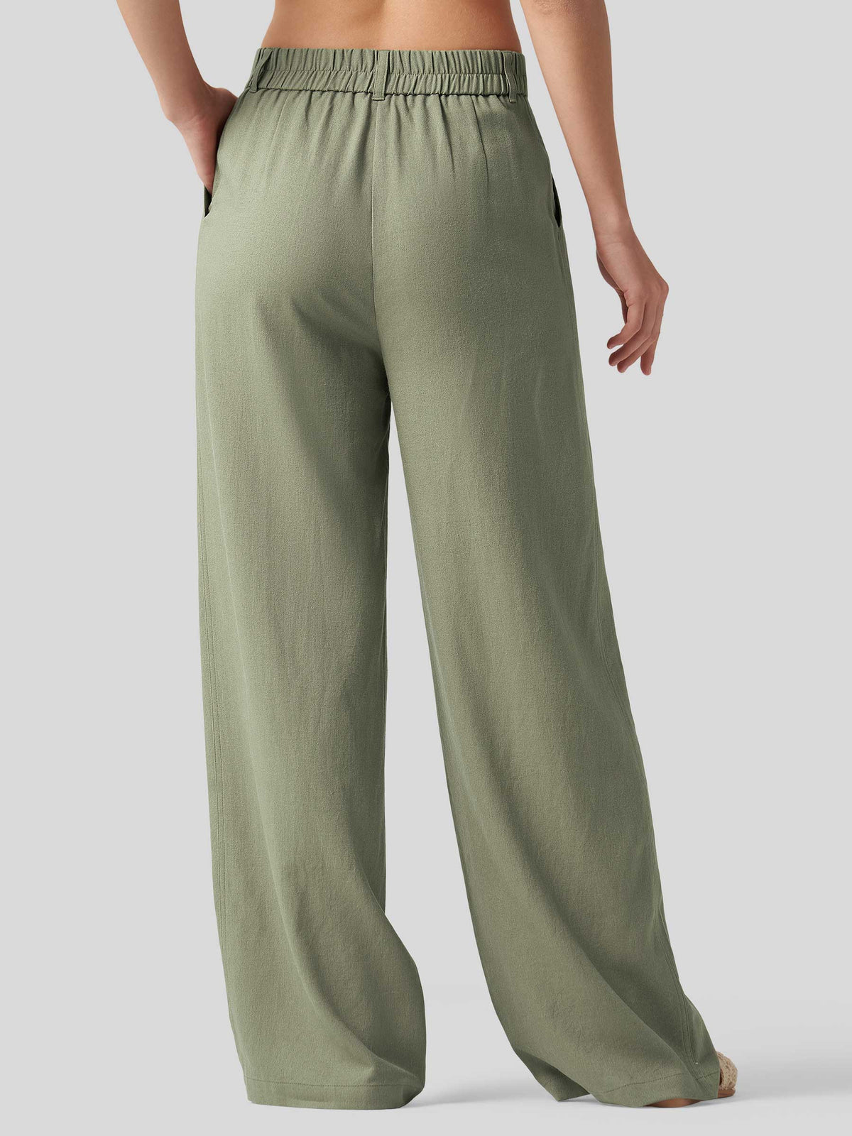 Lavisa - Women's Linen Wide Leg Pants - Flat Front & Comfortable