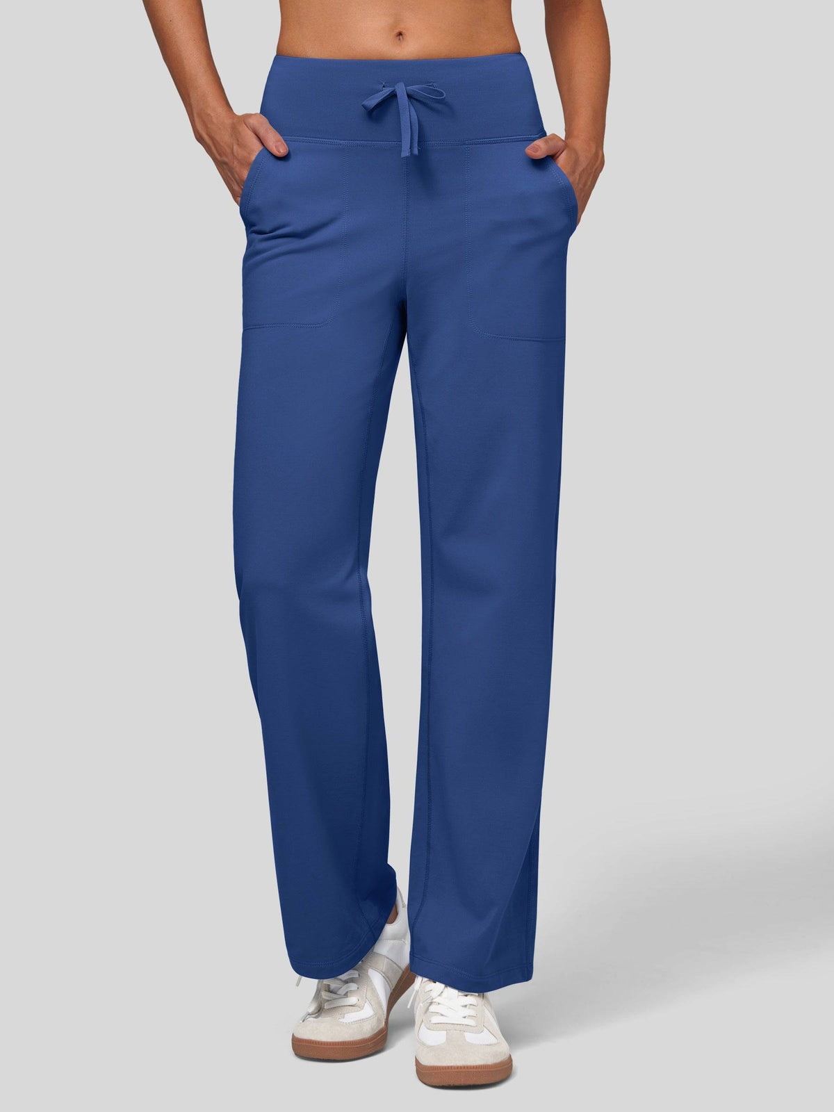 Lavisa - Women's Fleece Lined Wide Leg Lounge Pants with Drawstring