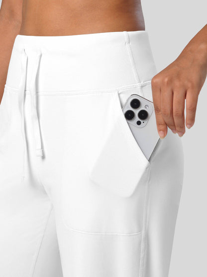 Lavisa - Women's Fleece Lined Wide Leg Lounge Pants with Drawstring