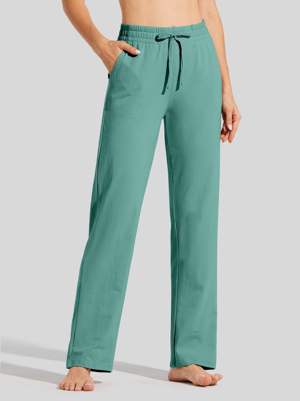 Lavisa - Women's Cotton Blend Straight Leg Lounge Sweatpants