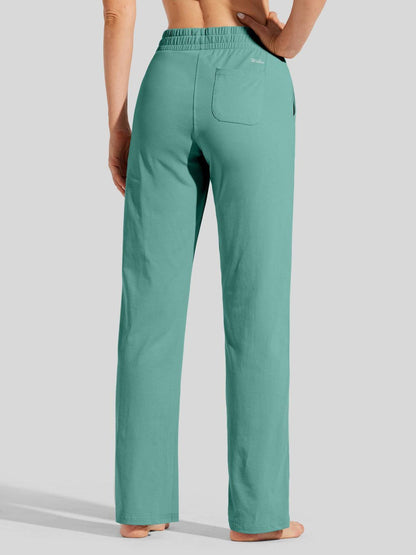 Lavisa - Women's Cotton Blend Straight Leg Lounge Sweatpants