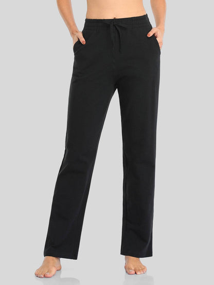 Lavisa - Women's Cotton Blend Straight Leg Lounge Sweatpants