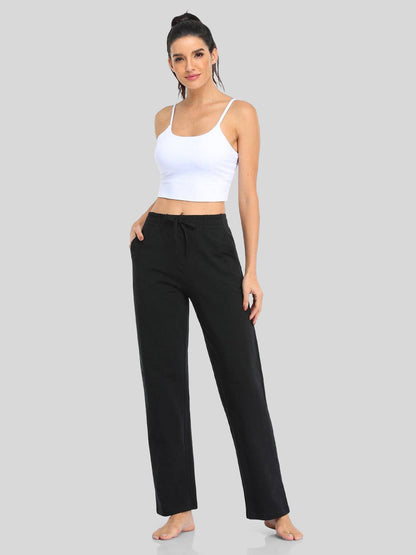 Lavisa - Women's Cotton Blend Straight Leg Lounge Sweatpants