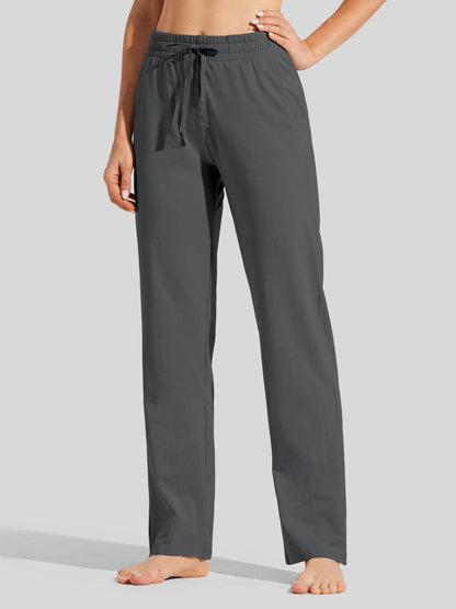 Lavisa - Women's Cotton Blend Straight Leg Lounge Sweatpants