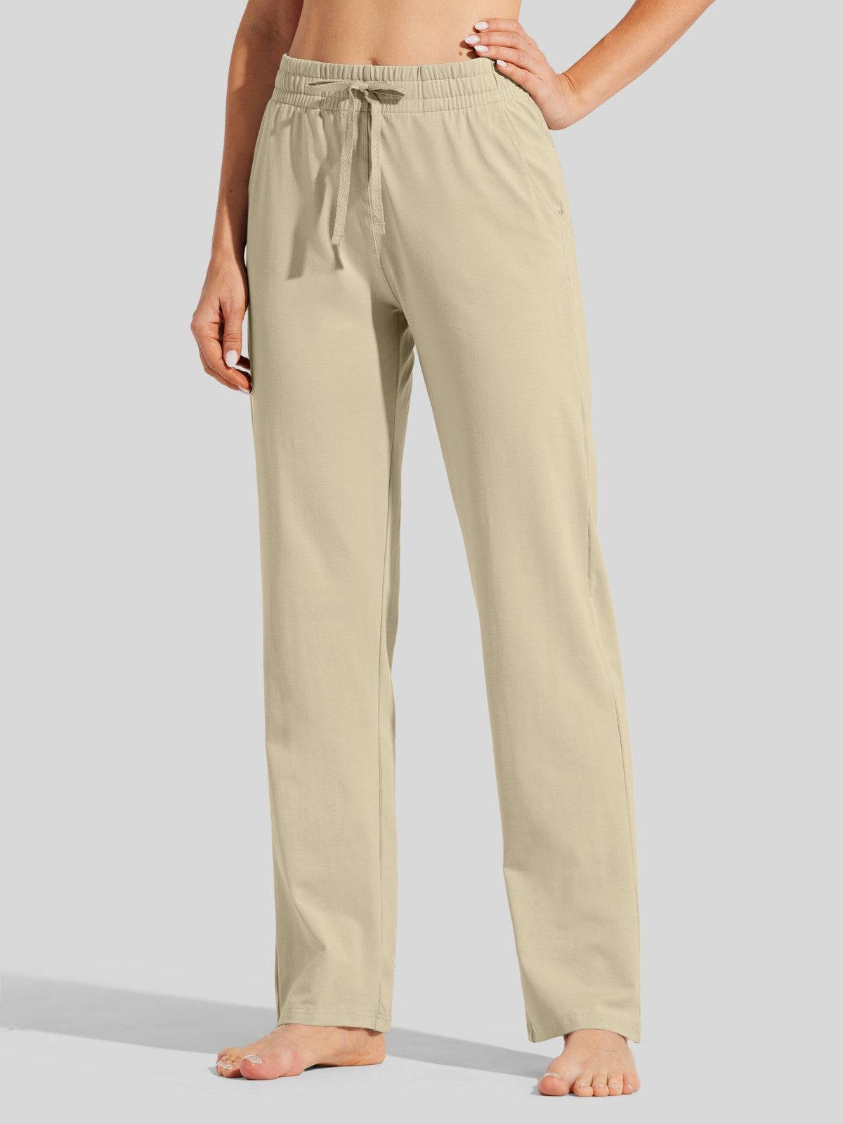 Lavisa - Women's Cotton Blend Straight Leg Lounge Sweatpants