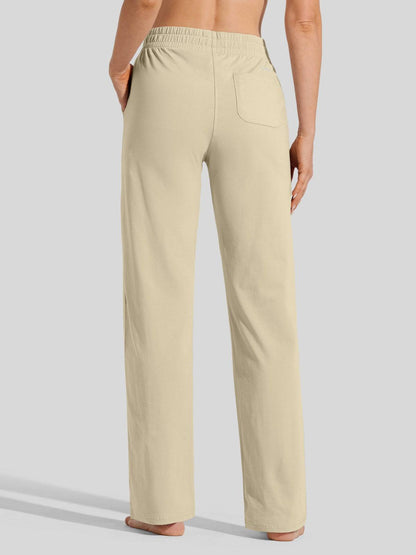 Lavisa - Women's Cotton Blend Straight Leg Lounge Sweatpants