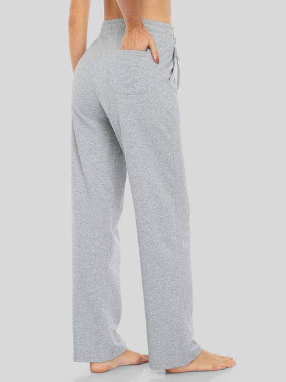 Lavisa - Women's Cotton Blend Straight Leg Lounge Sweatpants