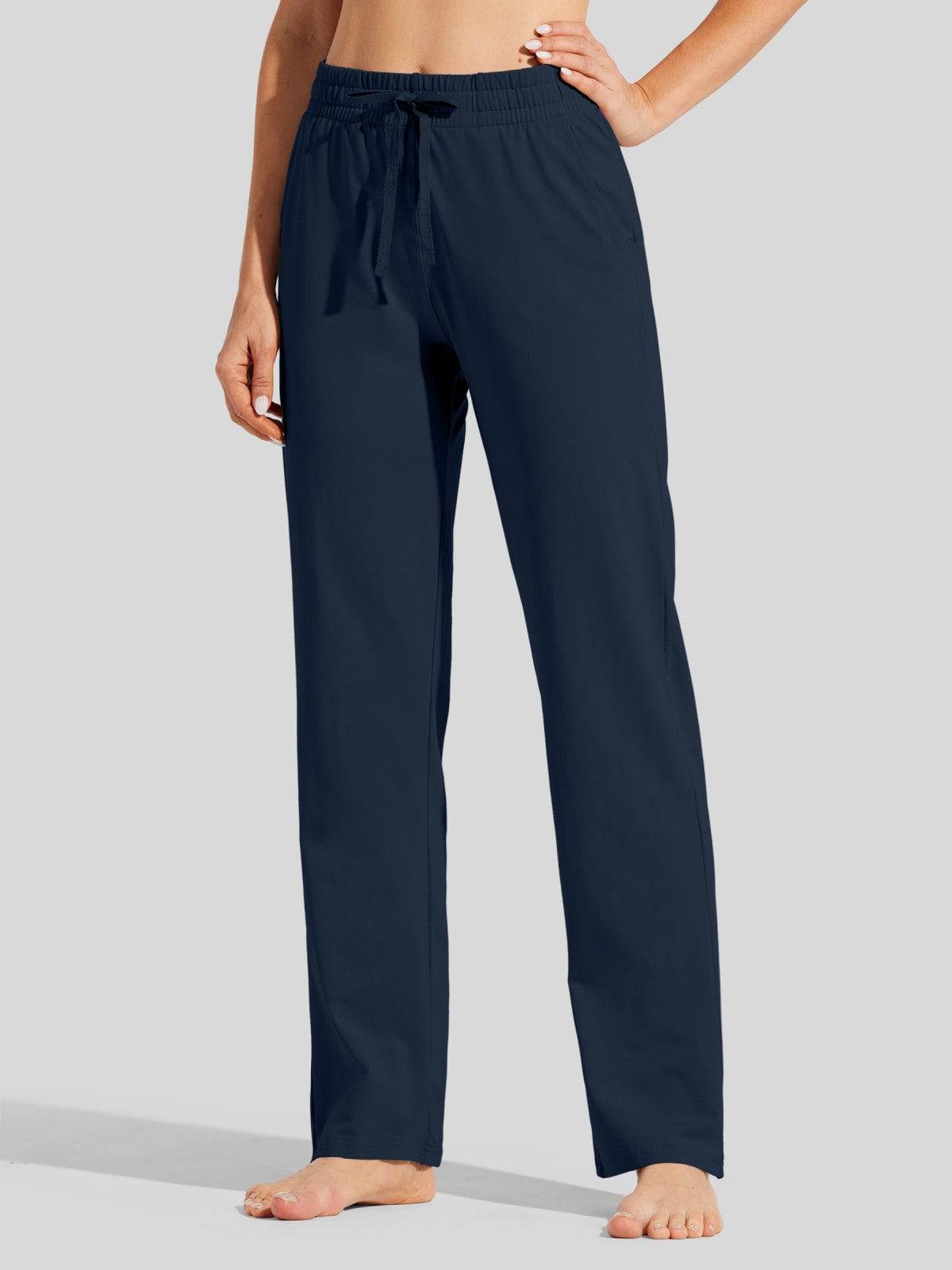 Lavisa - Women's Cotton Blend Straight Leg Lounge Sweatpants