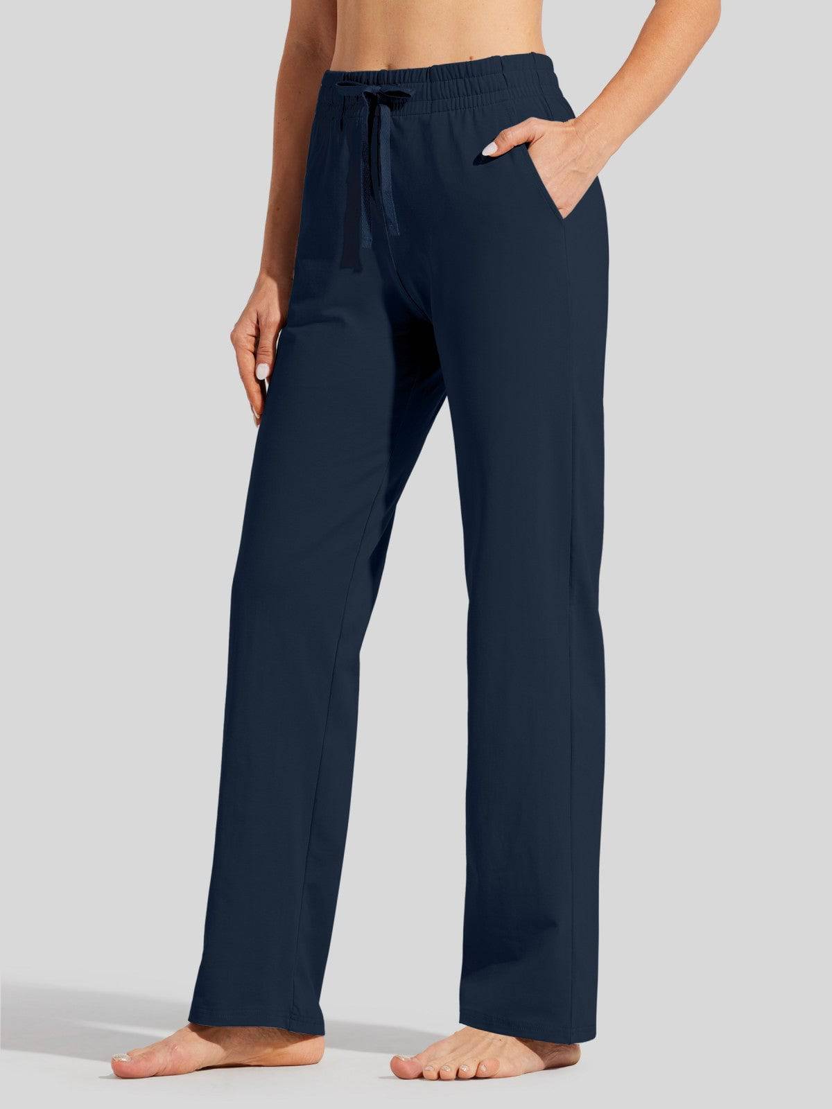 Lavisa - Women's Cotton Blend Straight Leg Lounge Sweatpants