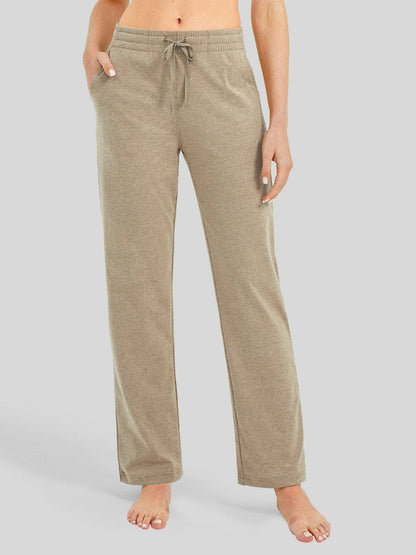 Lavisa - Women's Cotton Blend Straight Leg Lounge Sweatpants