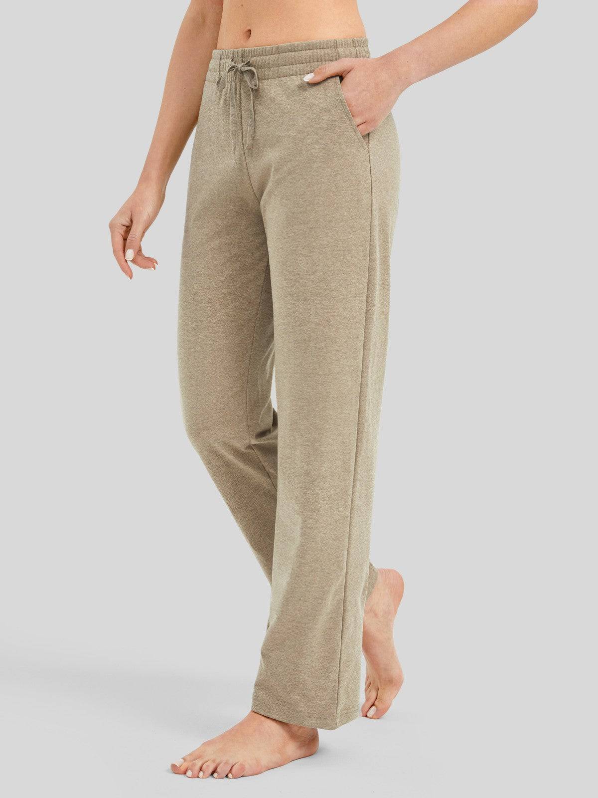 Lavisa - Women's Cotton Blend Straight Leg Lounge Sweatpants