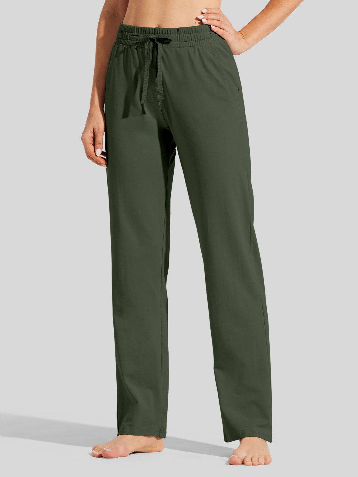 Lavisa - Women's Cotton Blend Straight Leg Lounge Sweatpants