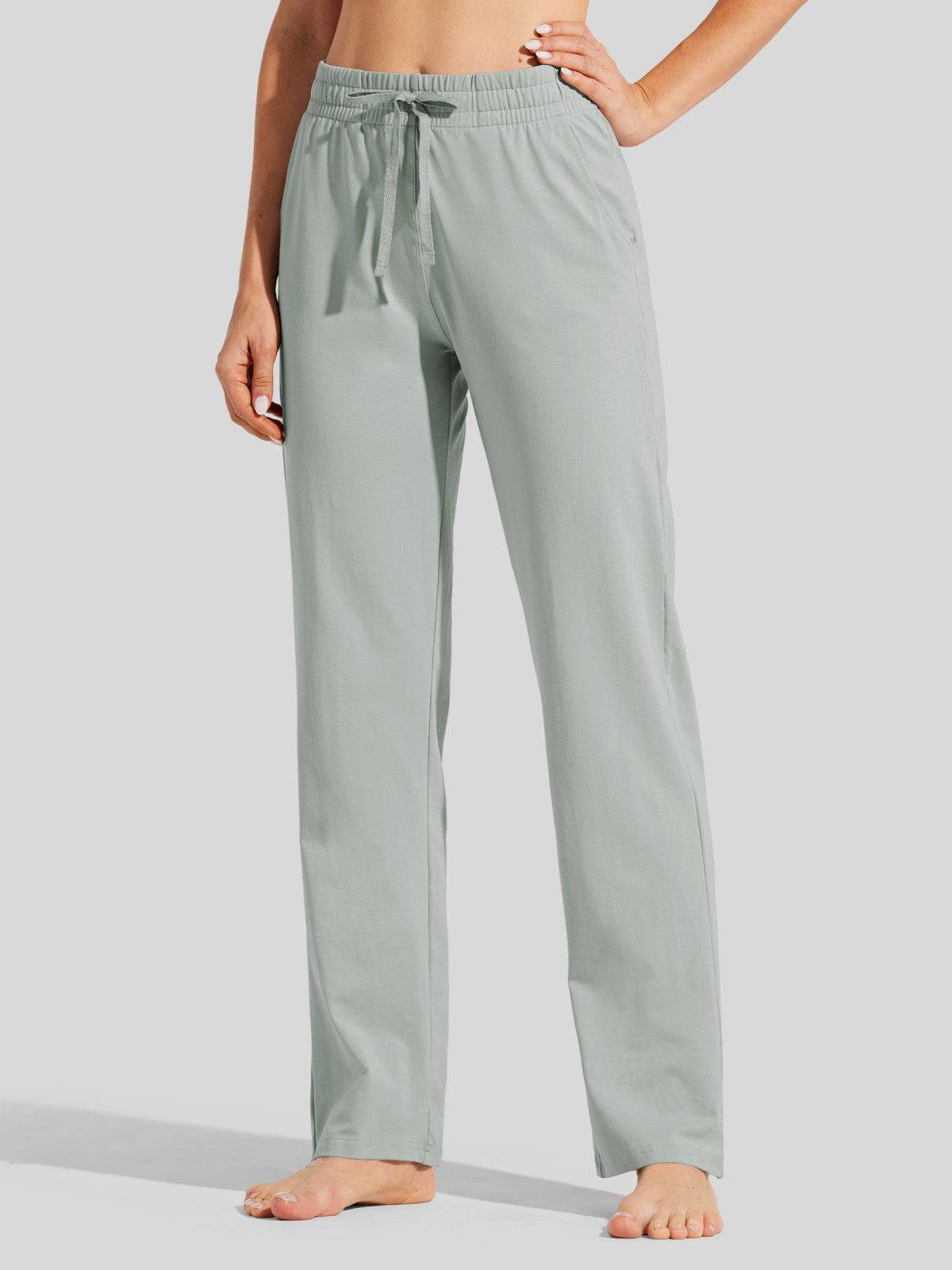 Lavisa - Women's Cotton Blend Straight Leg Lounge Sweatpants