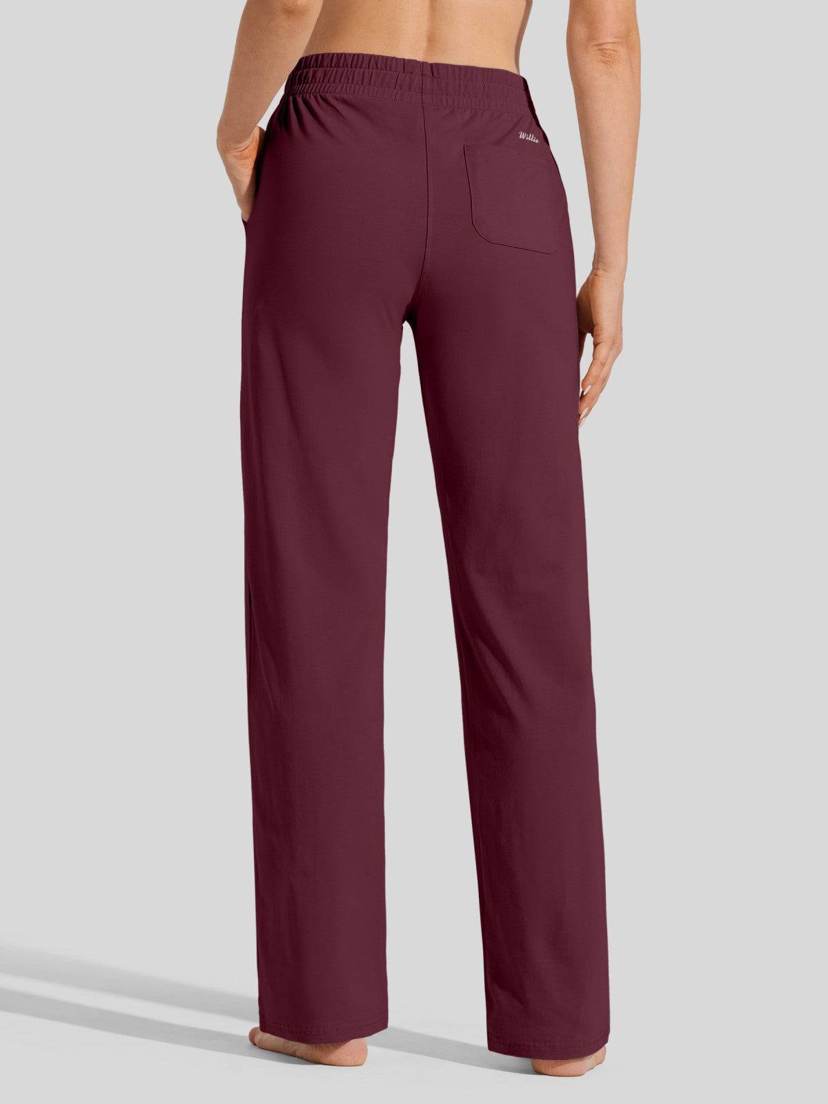 Lavisa - Women's Cotton Blend Straight Leg Lounge Sweatpants