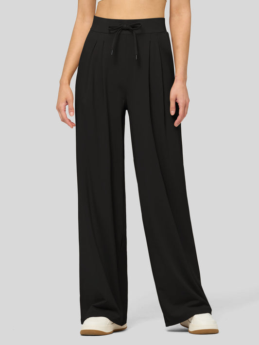 Lavisa - Women's Stretchy Wide Leg Dress Pants - Work & Casual