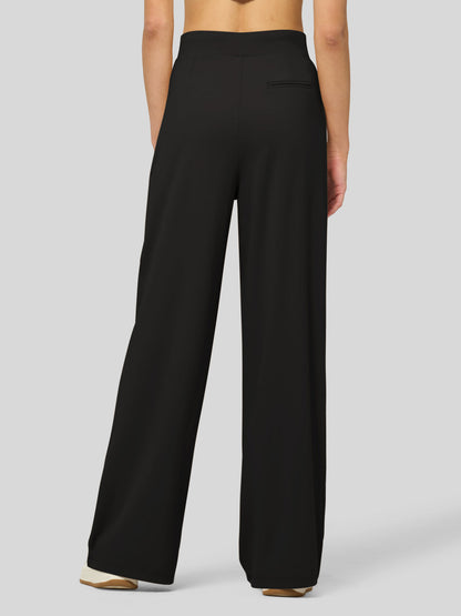 Lavisa - Women's Stretchy Wide Leg Dress Pants - Work & Casual