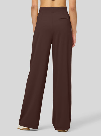 Lavisa - Women's Stretchy Wide Leg Dress Pants - Work & Casual