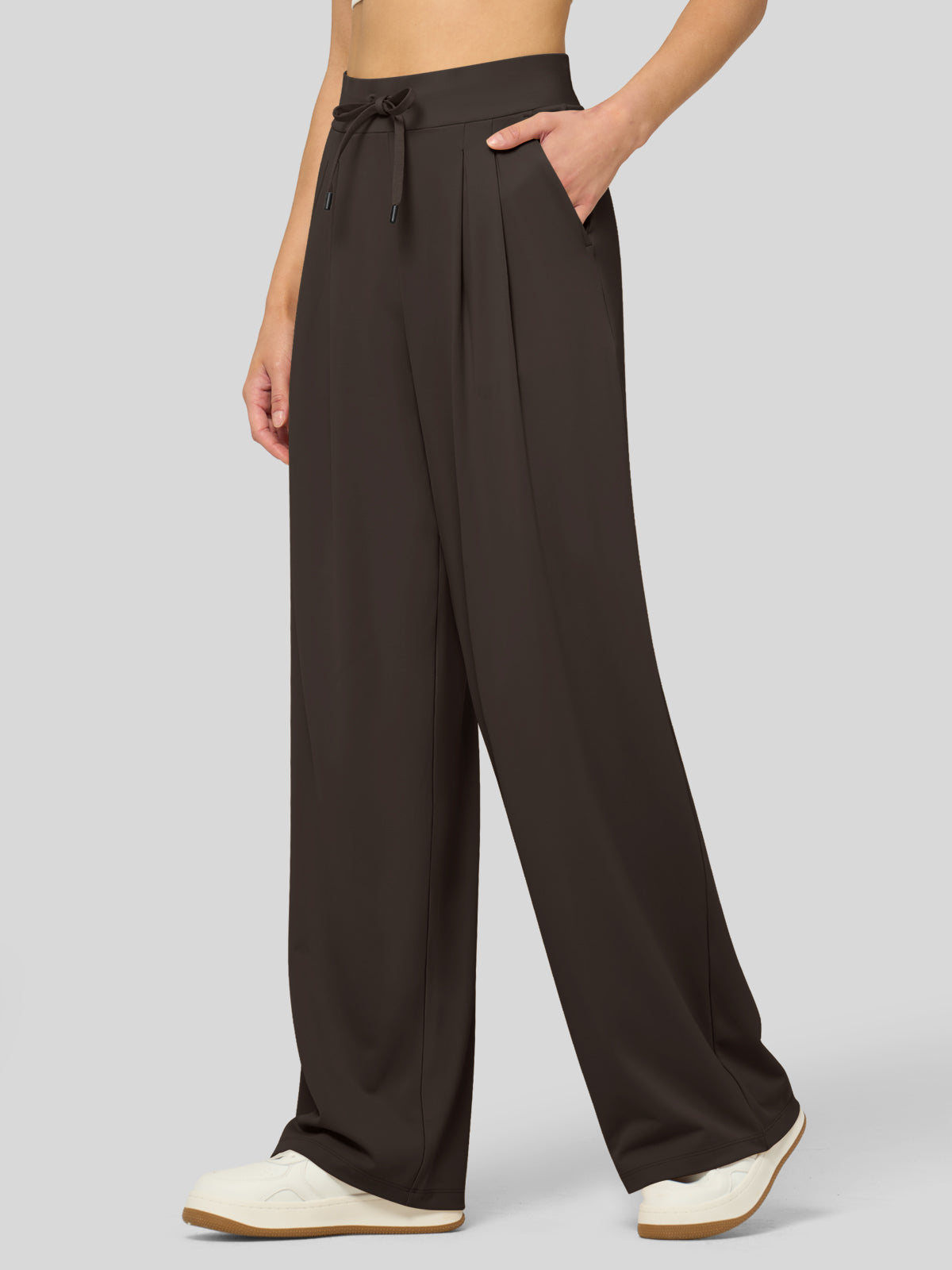 Lavisa - Women's Stretchy Wide Leg Dress Pants - Work & Casual