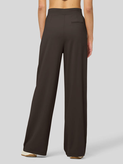 Lavisa - Women's Stretchy Wide Leg Dress Pants - Work & Casual