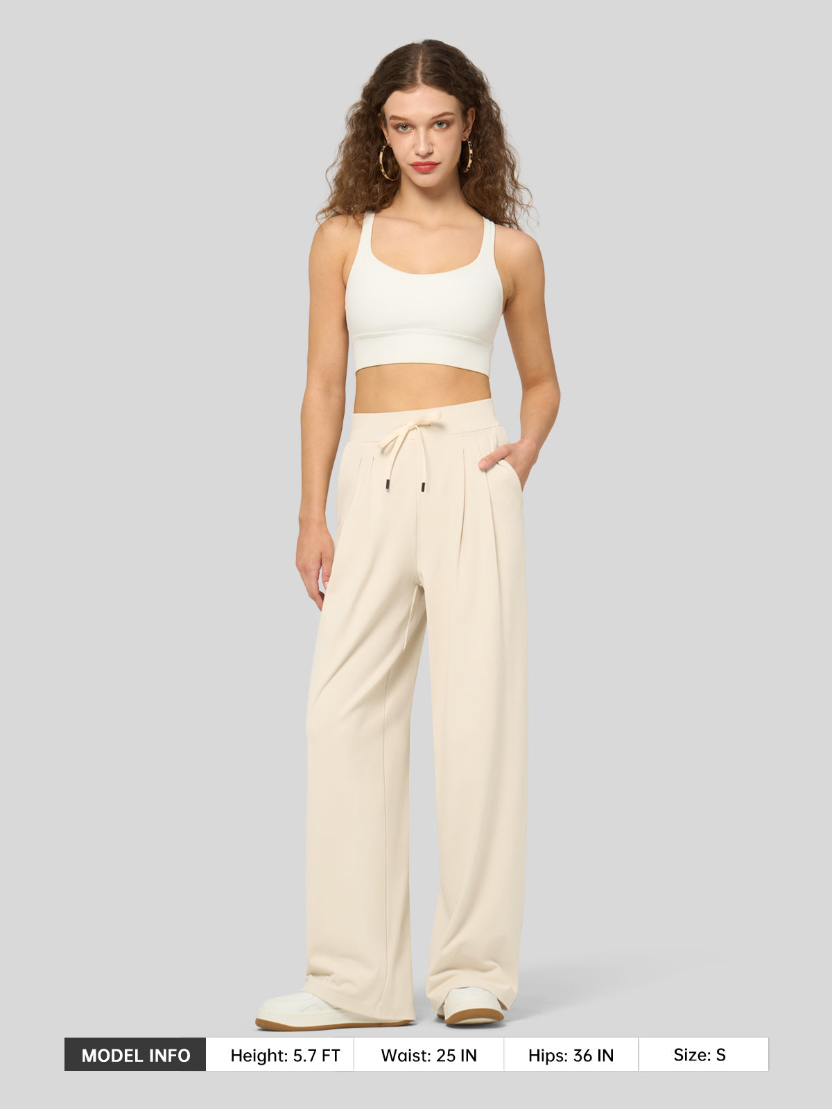 Lavisa - Women's Stretchy Wide Leg Dress Pants - Work & Casual