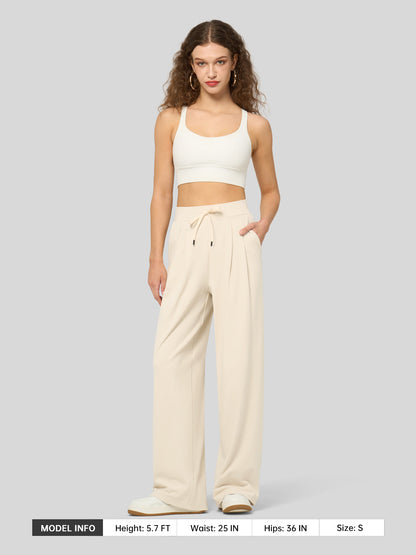 Lavisa - Women's Stretchy Wide Leg Dress Pants - Work & Casual
