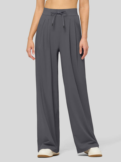 Lavisa - Women's Stretchy Wide Leg Dress Pants - Work & Casual