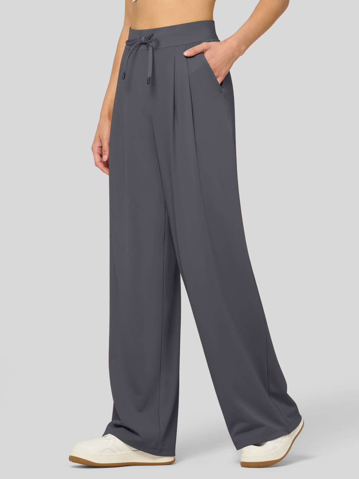 Lavisa - Women's Stretchy Wide Leg Dress Pants - Work & Casual