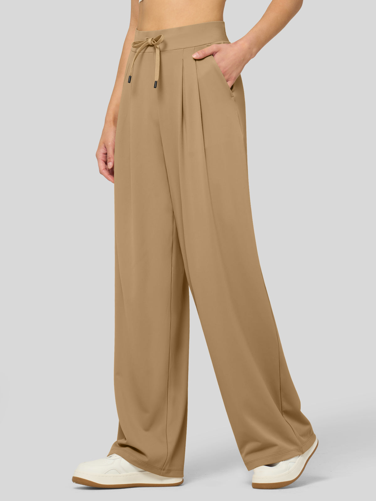 Lavisa - Women's Stretchy Wide Leg Dress Pants - Work & Casual