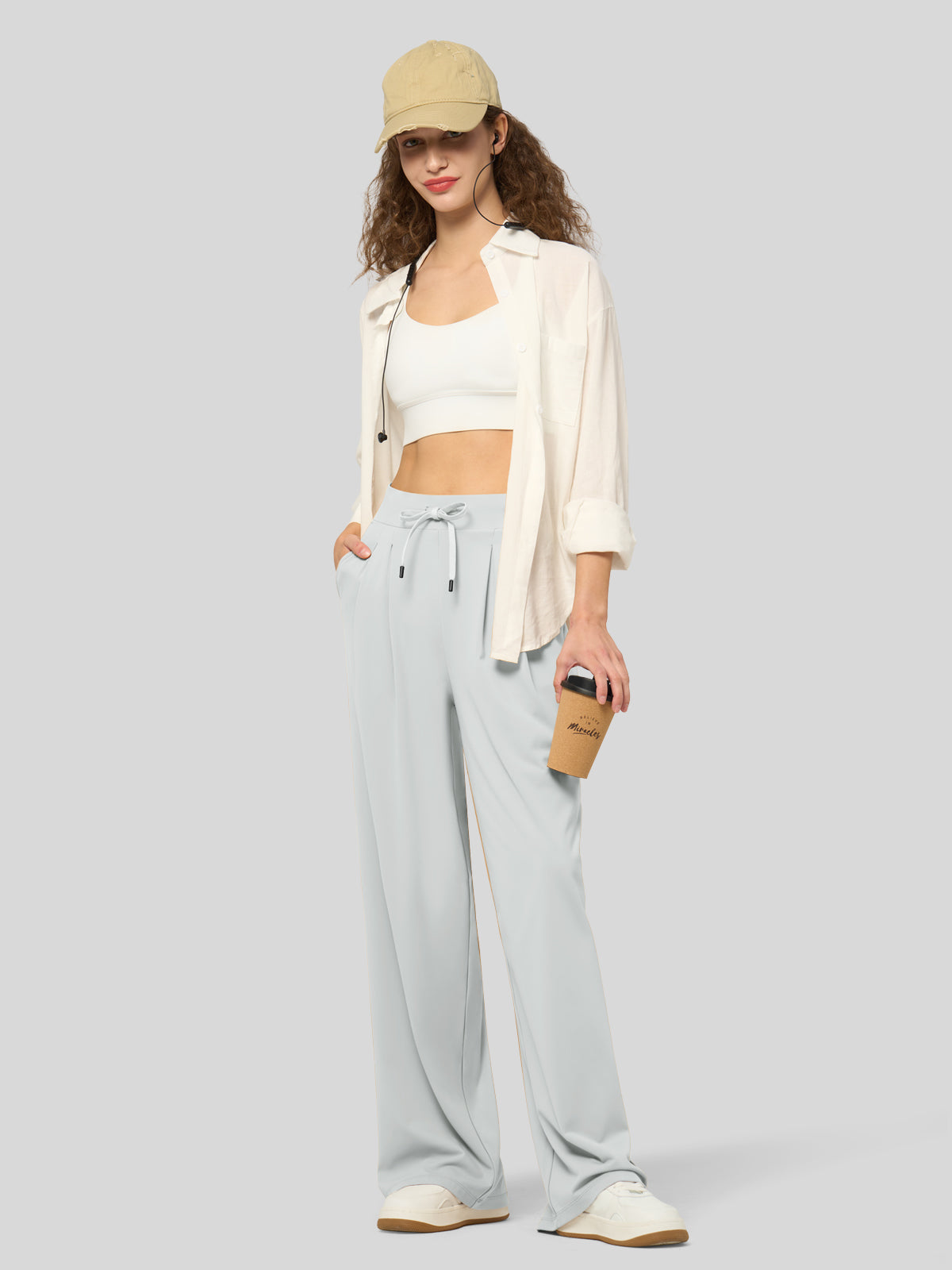 Lavisa - Women's Stretchy Wide Leg Dress Pants - Work & Casual