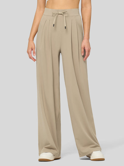 Lavisa - Women's Stretchy Wide Leg Dress Pants - Work & Casual