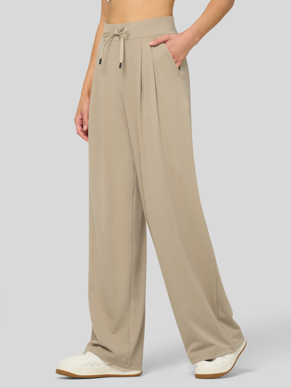 Lavisa - Women's Stretchy Wide Leg Dress Pants - Work & Casual