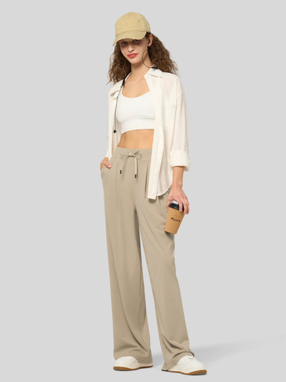 Lavisa - Women's Stretchy Wide Leg Dress Pants - Work & Casual