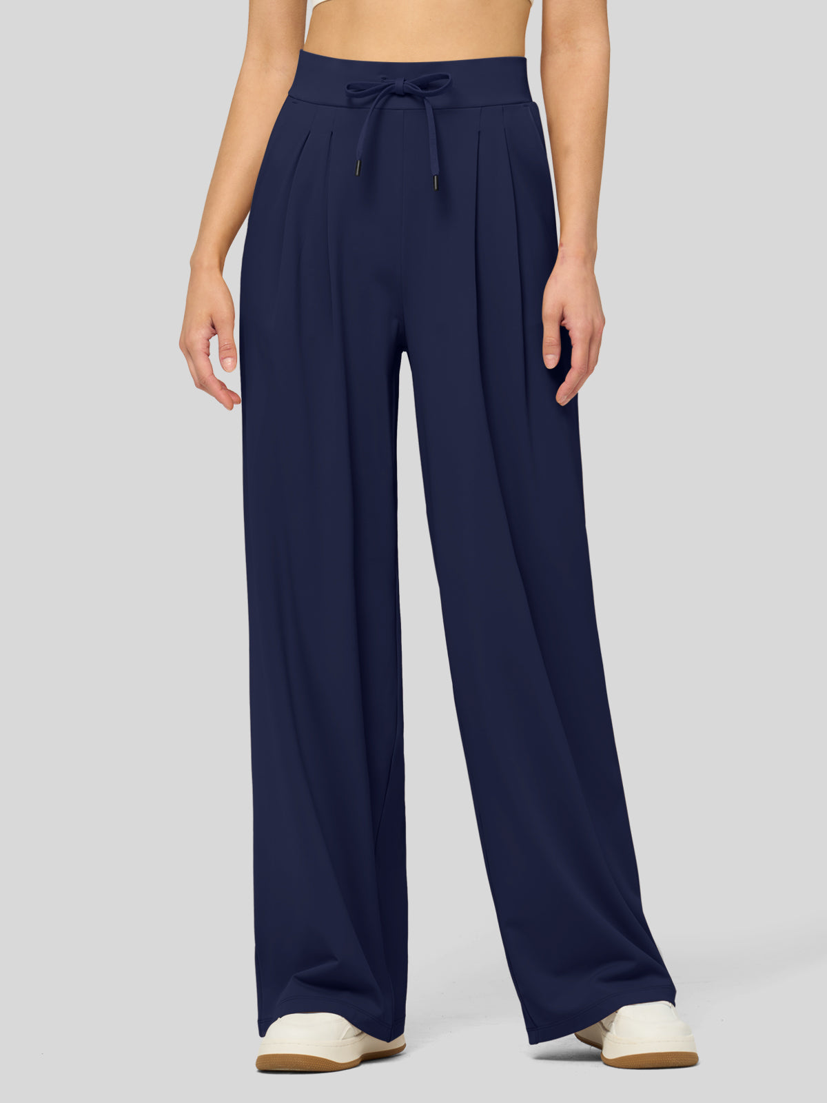 Lavisa - Women's Stretchy Wide Leg Dress Pants - Work & Casual