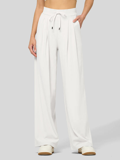 Lavisa - Women's Stretchy Wide Leg Dress Pants - Work & Casual