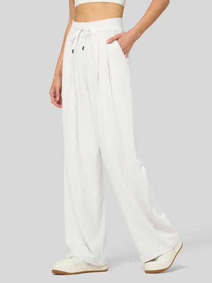 Lavisa - Women's Stretchy Wide Leg Dress Pants - Work & Casual