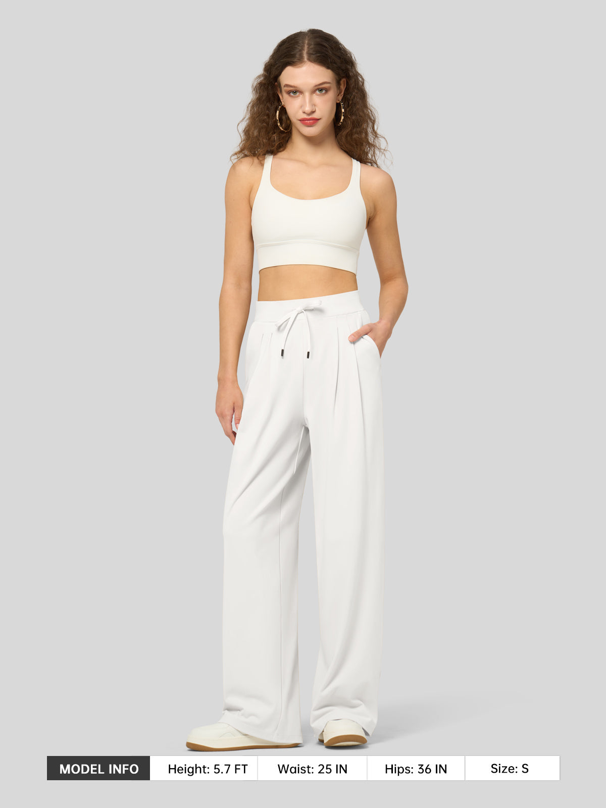 Lavisa - Women's Stretchy Wide Leg Dress Pants - Work & Casual