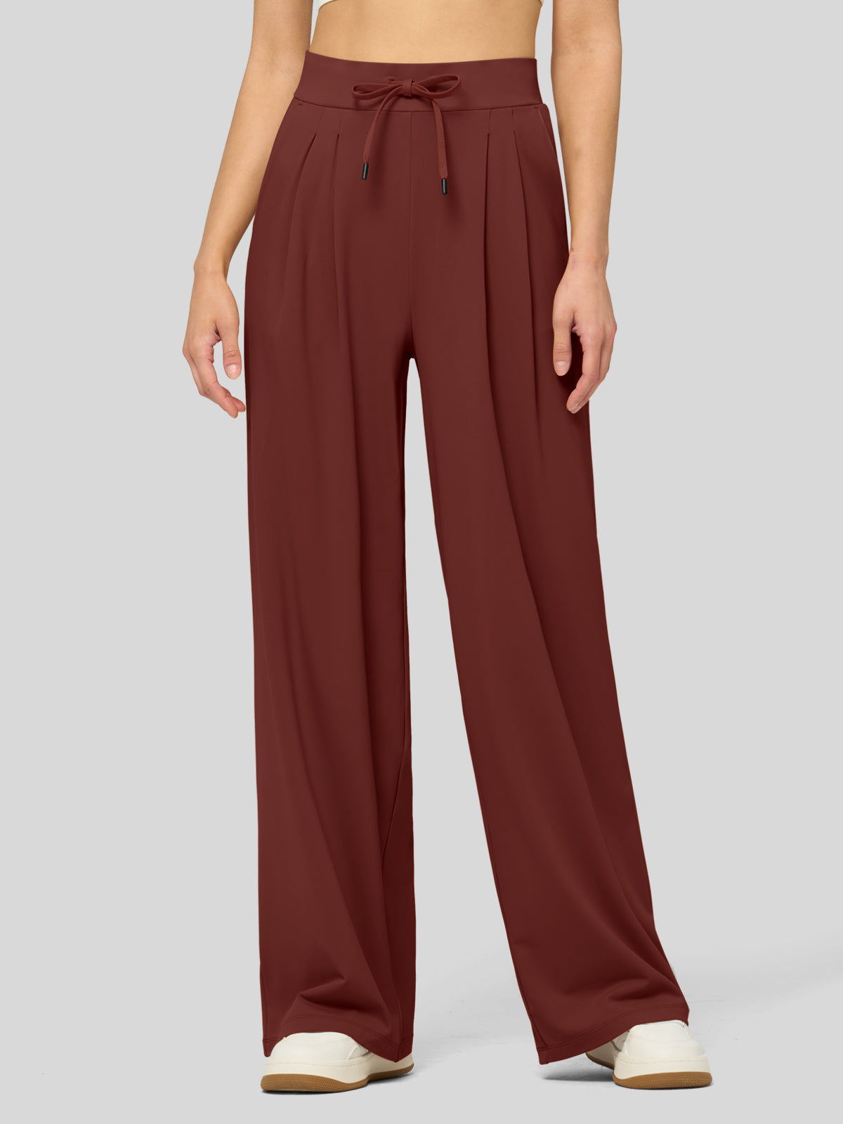 Lavisa - Women's Stretchy Wide Leg Dress Pants - Work & Casual