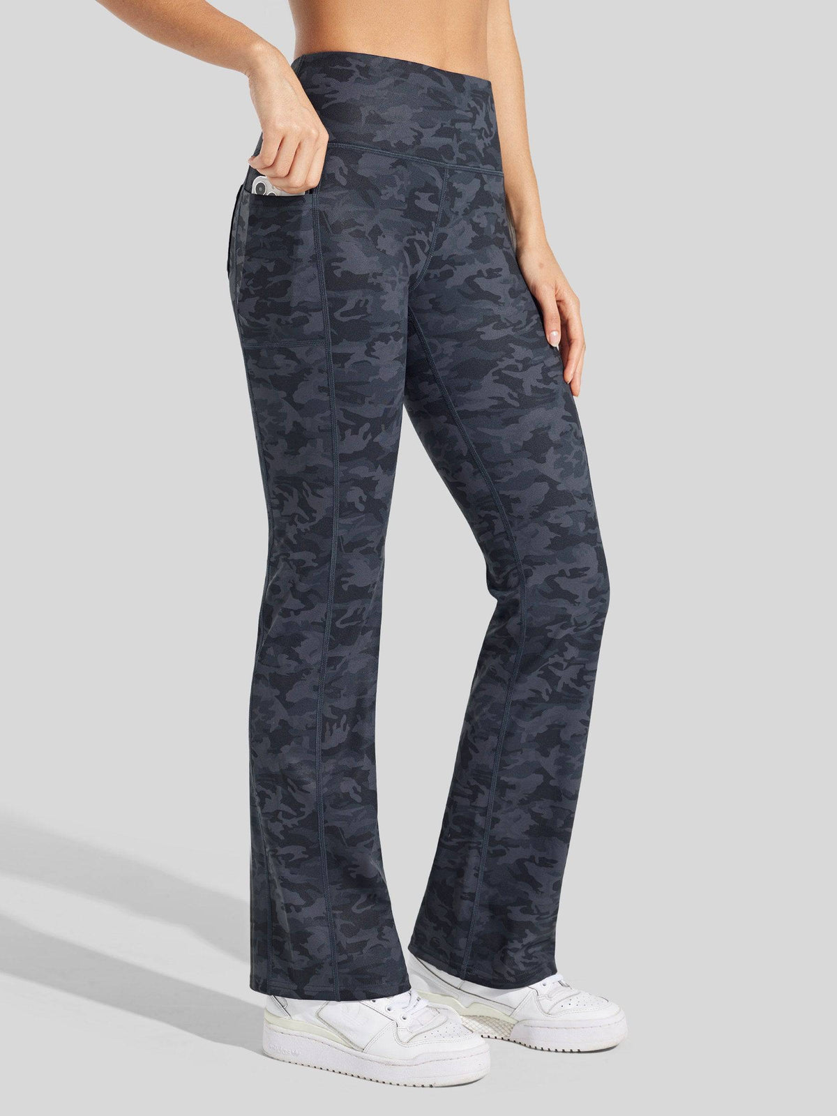 Lavisa - Women's Fleece-Lined Bootcut Yoga Pants - Warm Winter Leggings