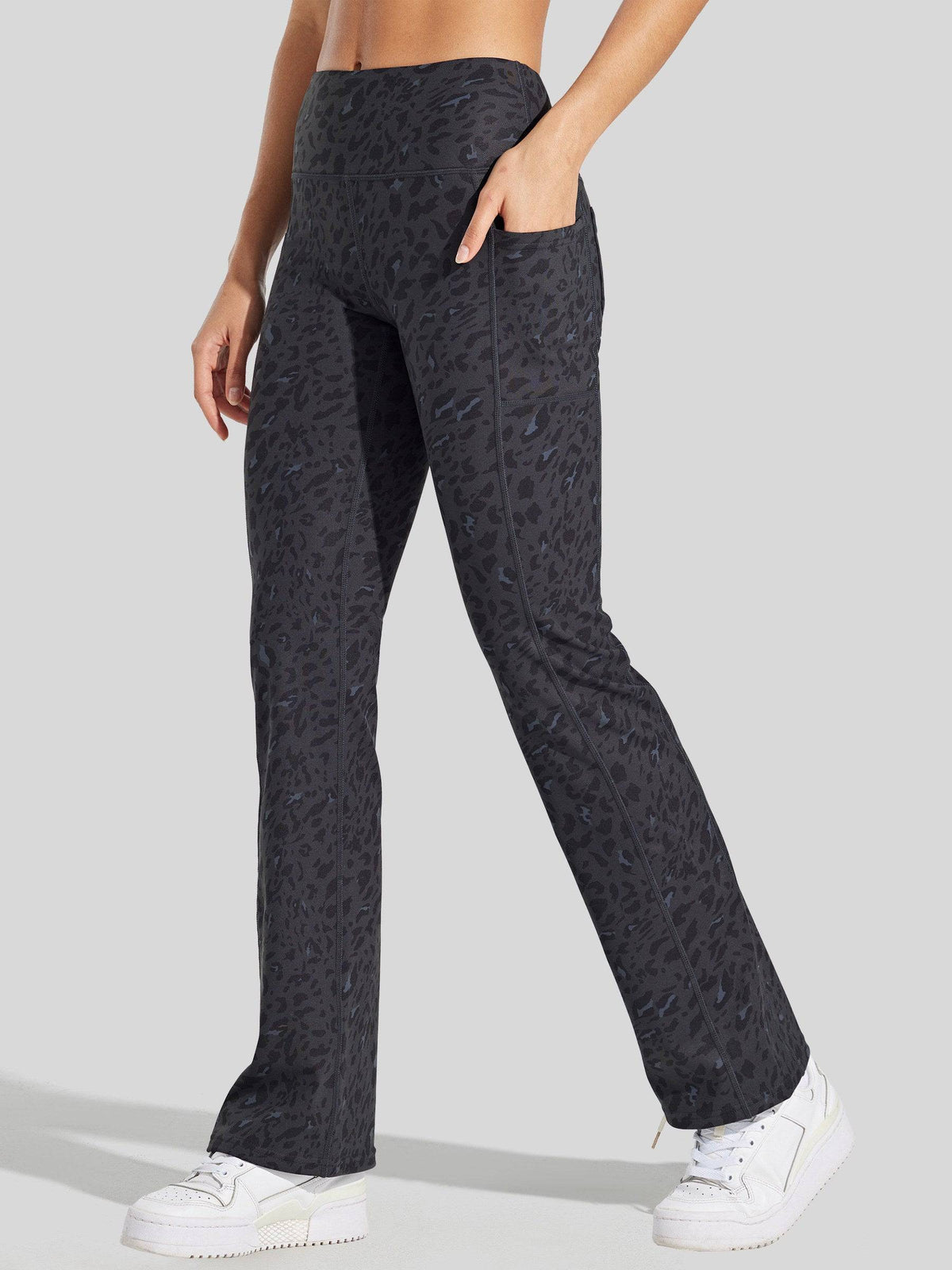 Lavisa - Women's Fleece-Lined Bootcut Yoga Pants - Warm Winter Leggings