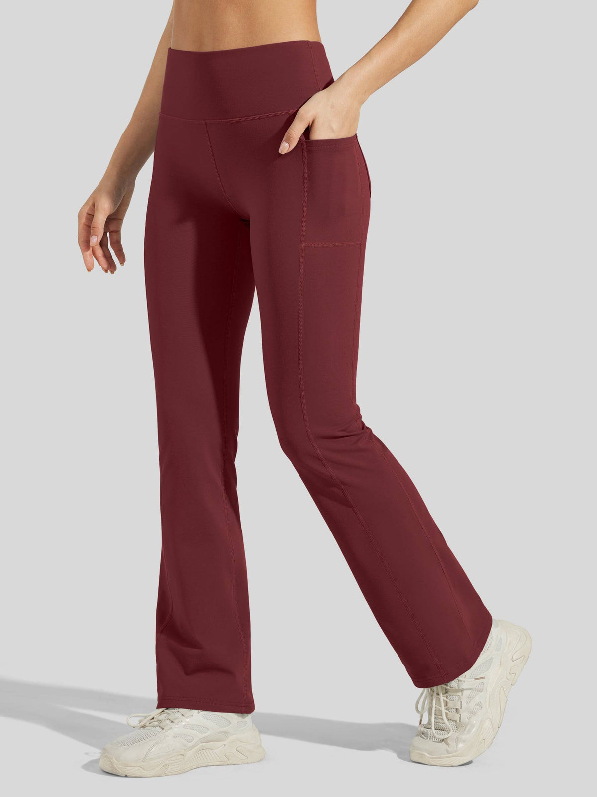 Lavisa - Women's Fleece-Lined Bootcut Yoga Pants - Warm Winter Leggings