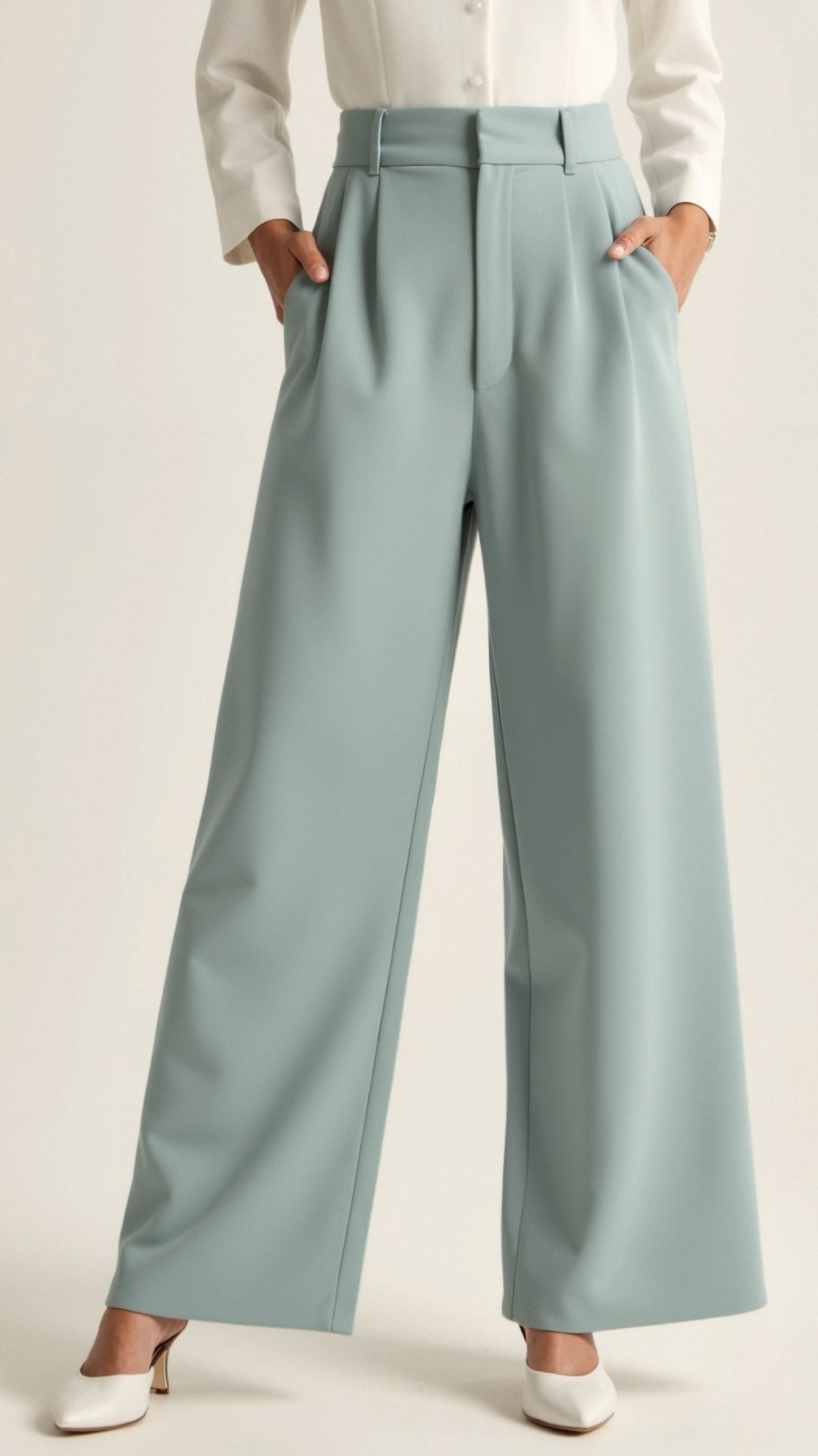 Lavisa - High Waisted Wide Leg Spring Pants