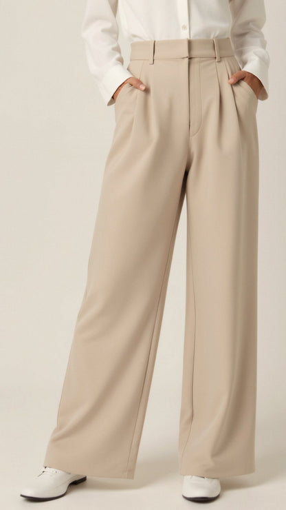 Lavisa - High Waisted Wide Leg Spring Pants