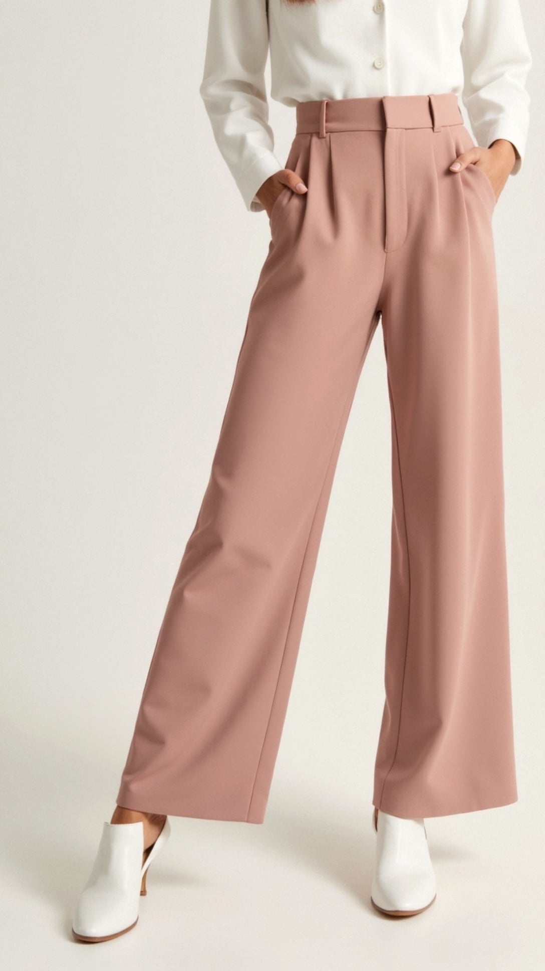 Lavisa - High Waisted Wide Leg Spring Pants