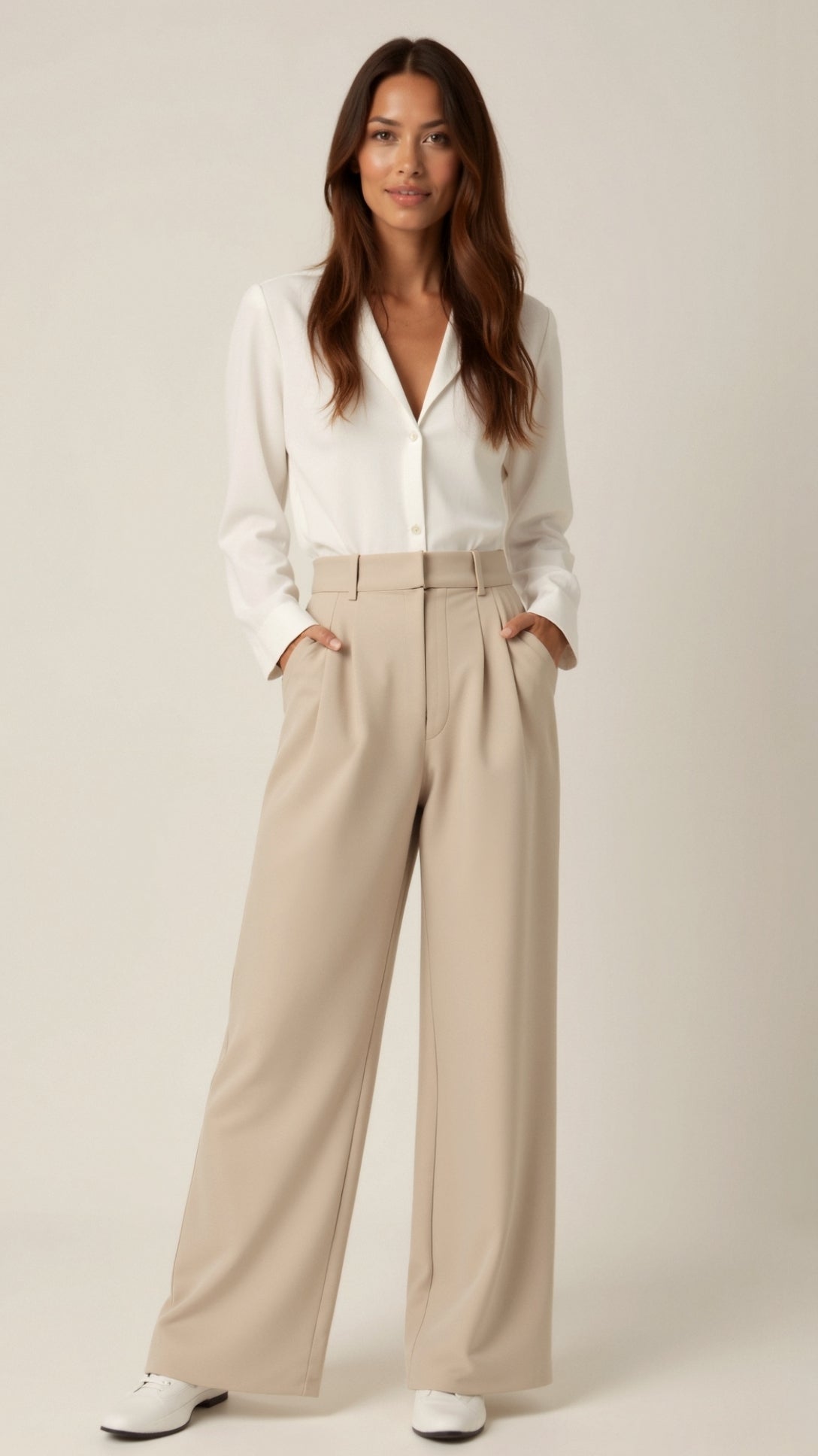 Lavisa - High Waisted Wide Leg Spring Pants
