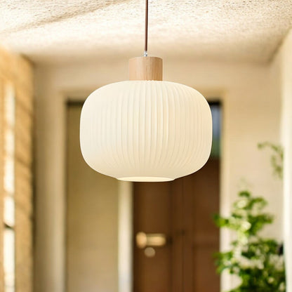 Lavisa - Vintage Pleated Lantern Pendant Light