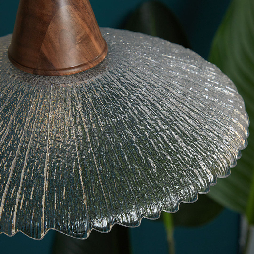 Lavisa - Wabi Sabi Wood and Glass Pendant Light Japanese Ceiling Lamp